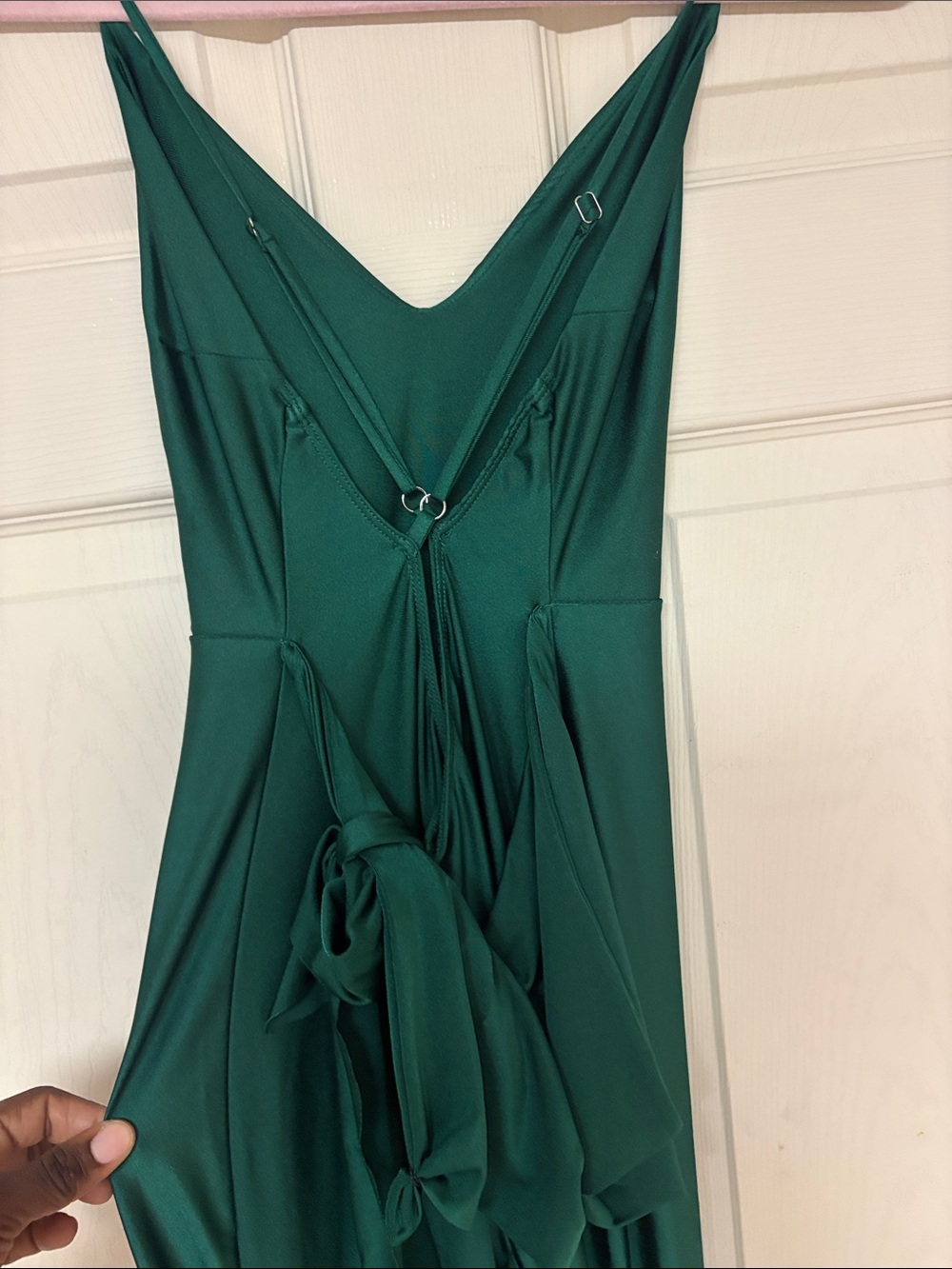 Fashion Nova Emerald Green Strappy Jumpsuit - Picture 4 of 5